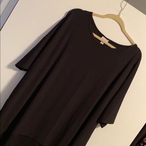 EUC 3x LuLaRoe *VAULTED STYLE* Irma Top BLACK